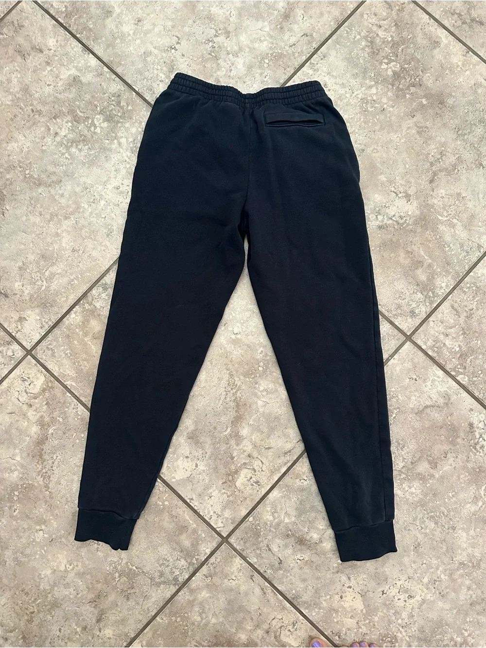 Under Armour Kids Black Jogger Pants with White Logo